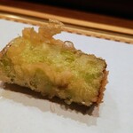 天婦羅 みやしろ - ３度目のアスパラ。もはや別物！