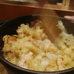 天婦羅 みやしろ - 混ぜる！混ぜる！！