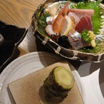 旬菜旬魚 お造りの山葵 - 