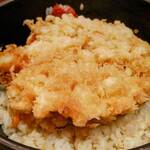 天婦羅 みやしろ - ドドン！と豪快にかき揚げ乗っけ！