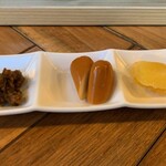 北アルプス ブルワリー - ペアリングおつまみ ふき味噌、スモークチーズ、ドライアップル