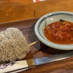 草原の料理 スヨリト - スヨリト(ラムの胃袋で包んだ肉団子)