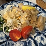 路地裏居酒屋こうじ - 追加でオーダーしたミノ天ぷら