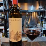 BISTRO H - 赤ワイン。ガッツリ食事じゃなくて、2軒目として軽くワインを飲みたい時にも対応してくれます♪皆さんも是非♪