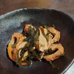 先斗町 - お通し(竹輪の和え物)