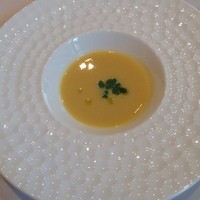 リストランテ カノビアーノ 福岡 - 安納芋のスープ