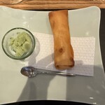 京 静華 - 春巻き、サワラとカチョカバロ