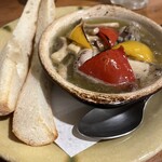 雷や - 牡蠣のアヒージョ