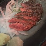 馬の串ん - 馬肉のタタキ