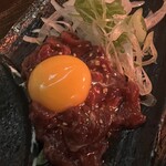 馬の串ん - 桜ユッケ