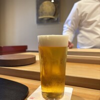 鮨 十兵衛 - 最初はビール♪