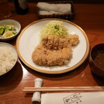 ぽん多本家 - カツレツとご飯のセット