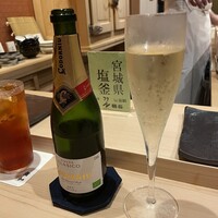 鮨 加 - 記念日のシャンパン