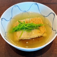 幻珠 - 炊き合せ　煮穴子　翡翠茄子　絹さや　生姜