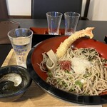 もっとあなたの蕎麦に 志向庵 - 海老天梅おろし