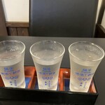 もっとあなたの蕎麦に 志向庵 - 地酒利き酒セット澤乃井嘉泉多満自慢