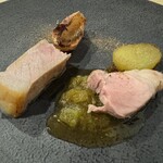 filo - 白金豚のソテー・ルバーブのソース