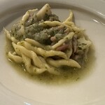 filo - ③鶏と筍、ウコギのラグービアンコのトロフィエ