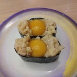 すし江戸 - うずら納豆
