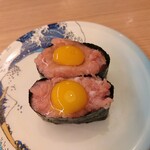 すし江戸 - うずら鉄火