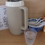 中華そば たびと - 着席するとお冷やが来ました。