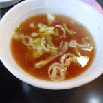 めだかタンタン - 炒飯に付くスープ