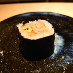 すし 波良 - 赤貝と胡瓜の巻物