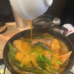 もつきむ - 最後に卵といて入れる