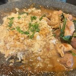 もつきむ - 完成写真撮る前に食べちゃって〆の米入れた後