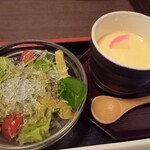 竹なか - サラダ・茶碗蒸し