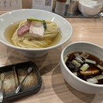 麺処 にし尾 - 昆布水つけ麺1150円➕麺中盛り 100円