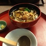 Kagonoya - 蓮根饅頭のあんかけうどん