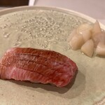 天扇 - 握りに入ります　いきなり大トロから