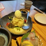 銀しゃり ろばた 変化球 - ポテサラ⭐︎これも美味しい