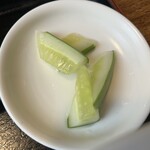 味の里 珍満 - 珍しいスイカのお新香、さっぱりいただける