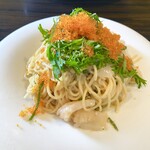 ピッツエリアバール　CACTUS　D'ORO - ・アオリイカと明太子の冷製生パスタ〜大葉ととびこ添え〜（乾麺に変更）