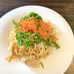 ピッツエリアバール　CACTUS　D'ORO - ・アオリイカと明太子の冷製生パスタ〜大葉ととびこ添え〜（乾麺に変更）