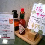 トラットリア ノラ･クチーナ - テーブルの上です