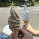 羊ヶ丘ドリーム 赤井川 山中牧場ソフトクリーム - 