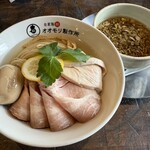 自家製麺 オオモリ製作所 - 上昆布水つけそば1500円
