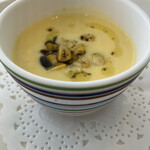 SIMOSE French Restaurant - 冷製のコーンスープ　ビシソワーズっぽい感じです