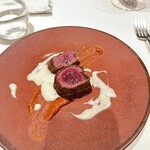 Ristorante Ecru - AntipastoⅡ 蝦夷鹿のカツレツ　フォンデュータソースと自家製トマトケチャップ