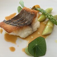 SIMOSE French Restaurant - イサキのポワレ　ブイヤベース（ソース）　彩りが夏を感じさせます