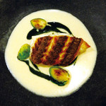 Resutorantsujikawa - ランチメイン：真鯛のソテー、白味噌と大葉のクリームソース