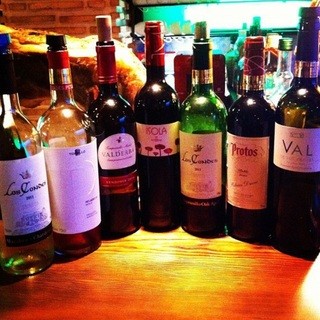 Over 60 types of Spanish wine and sherry available