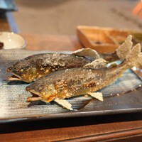 柳家 - 馬瀬川鮎の塩焼き