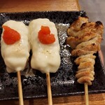 炭火家 鳥壺 - ささみチーズ明太　皮