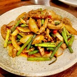 湖南人家 - 20250717豚まめの湖南風炒め1,518円