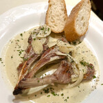 ブラマソーレ - 骨付仔牛ロース肉のグリル　ゴルゴンゾーラソース　　byまみこまみこ