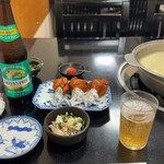 水たき 長野 - 手羽先と酢の物で一杯